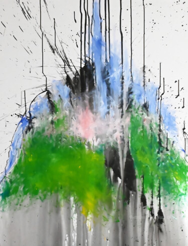 Картина под названием "Run through the jun…" - Philippe Alliet, Подлинное произведение искусства, Масло Установлен на Деревя…