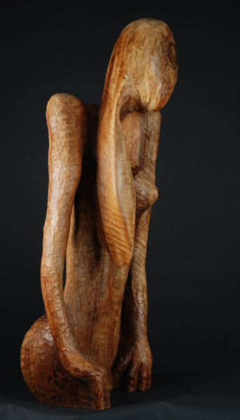 Sculpture titled "Lucy" by Philippe Ardy, Original Artwork, Wood
