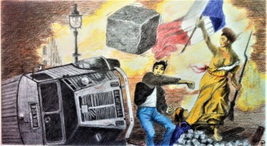 Pintura intitulada ""Ne me libère pas j…" por Philippe Barluet, Obras de arte originais, Acrílico
