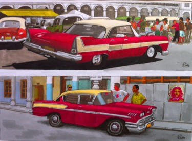 Malerei mit dem Titel ""Rojo" Série Chrome…" von Philippe Barluet, Original-Kunstwerk, Andere