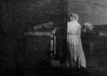 Photographie intitulée "Une femme,la nuit..…" par Philippe Berthier, Œuvre d'art originale, Photographie numérique
