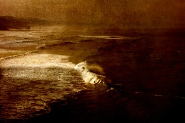 Fotografia intitulada "Surf à Biarritz" por Philippe Berthier, Obras de arte originais, Fotografia digital