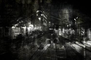 Photographie intitulée "Traffic Nocturne" par Philippe Berthier, Œuvre d'art originale, Photographie numérique