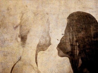 Fotografie mit dem Titel "Face à Face" von Philippe Berthier, Original-Kunstwerk, Manipulierte Fotografie