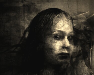 Photographie intitulée "Tristesse......" par Philippe Berthier, Œuvre d'art originale, Photographie manipulée