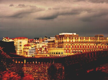 Fotografía titulada "Biarritz....." por Philippe Berthier, Obra de arte original, Fotografía digital