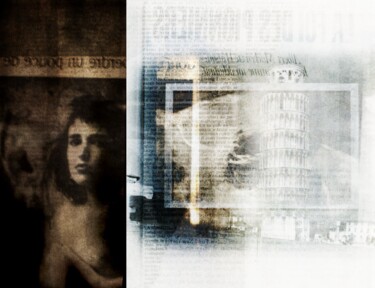 Artes digitais intitulada "Escapade à Pise....…" por Philippe Berthier, Obras de arte originais, Fotografia Manipulada