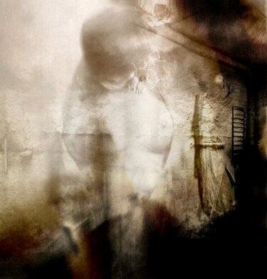 Photography titled "DANS LE MUR" by Philippe Berthier, Original Artwork, Manipulated Photography