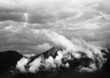 Fotografie mit dem Titel "Les Alpes après L'o…" von Philippe Berthier, Original-Kunstwerk, Digitale Fotografie