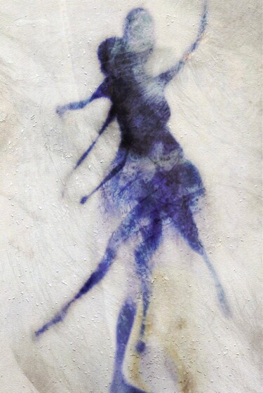 Arts numériques intitulée "La jeune fille en b…" par Philippe Berthier, Œuvre d'art originale, Peinture numérique