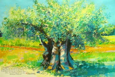Peinture intitulée "" L'olivier Saint -…" par Philippe Brobeck, Œuvre d'art originale, Acrylique