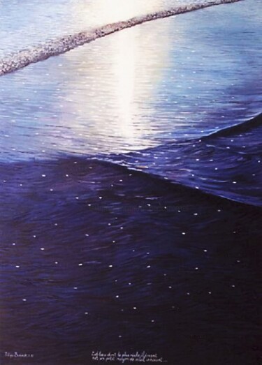 Dessin intitulée "" effets de vagues…" par Philippe Brobeck, Œuvre d'art originale, Poème