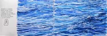 Dessin intitulée "" voix d'eau 31 "" par Philippe Brobeck, Œuvre d'art originale, Poème