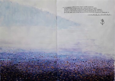 Peinture intitulée "" de la feuille bla…" par Philippe Brobeck, Œuvre d'art originale, Poème