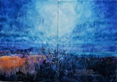 Pittura intitolato ""brouillards et lum…" da Philippe Brobeck, Opera d'arte originale, Poesia