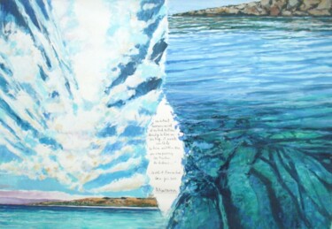 Peinture intitulée "" Le ciel et l'eau…" par Philippe Brobeck, Œuvre d'art originale, Gouache