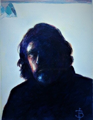 Peinture intitulée "" Autoportrait à la…" par Philippe Brobeck, Œuvre d'art originale, Acrylique