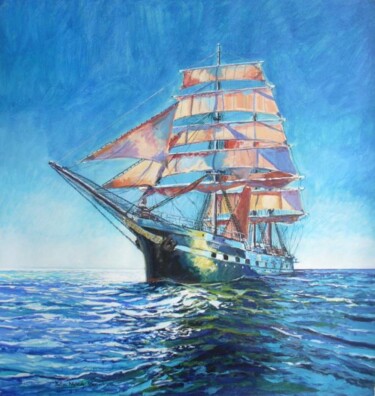 Painting titled ""Belem"" by Philippe Brobeck, Original Artwork, Gouache