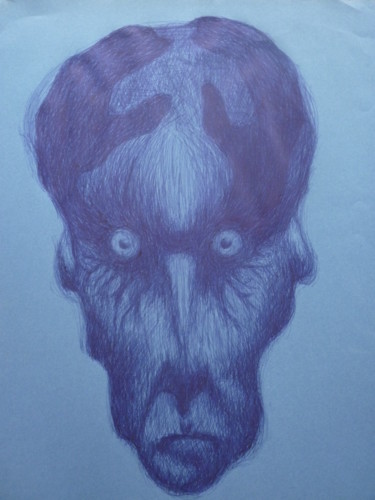 Painting titled "melmoth" by Philippe Butto, Original Artwork, Ballpoint pen