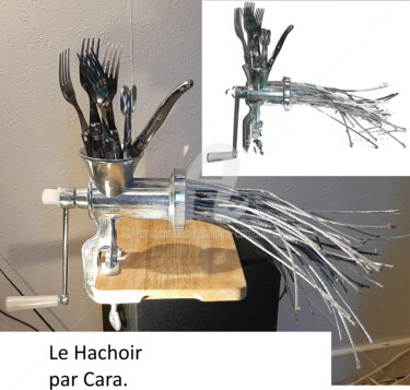 Sculpture titled ""Le HACHOIR"" by Caradec Philippe (CARA), Original Artwork, Metals