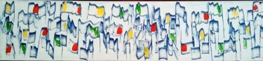 Malerei mit dem Titel "FLAG" von Caradec Philippe (CARA), Original-Kunstwerk, Acryl