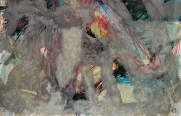 Pittura intitolato "Pégase" da Philippe Casaubon, Opera d'arte originale, Olio