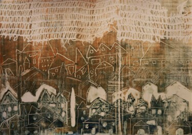Estampas & grabados titulada "Gobelin" por Philippe Casaubon, Obra de arte original, Monotipia