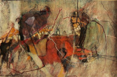 Pintura intitulada "Persée" por Philippe Casaubon, Obras de arte originais, Óleo
