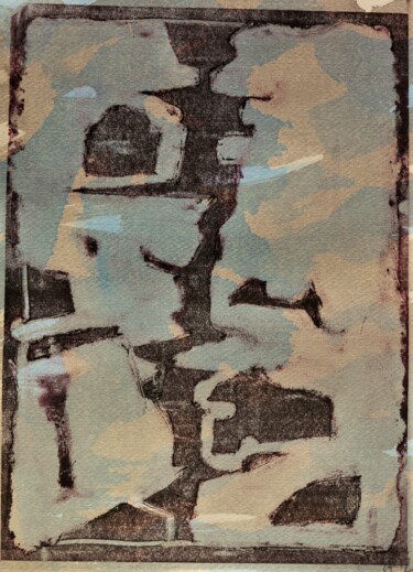 Отпечатки и Гравюры под названием "Confinement 15" - Philippe Casaubon, Подлинное произведение искусства, Монотип