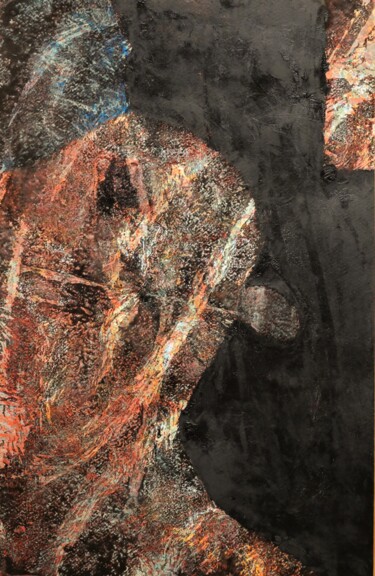 Malerei mit dem Titel "Sapho" von Philippe Casaubon, Original-Kunstwerk, Öl