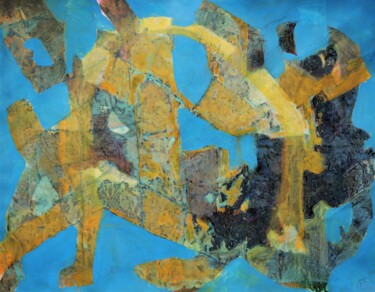 Malerei mit dem Titel "Terre" von Philippe Casaubon, Original-Kunstwerk, Öl