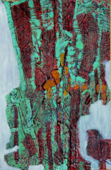 Peinture intitulée "Tibre" par Philippe Casaubon, Œuvre d'art originale, Huile