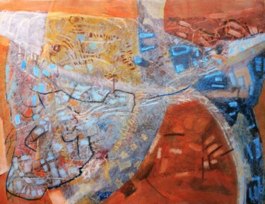 Pintura intitulada "Aegipan" por Philippe Casaubon, Obras de arte originais, Óleo