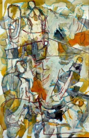 Peinture intitulée "Aegyptos" par Philippe Casaubon, Œuvre d'art originale, Huile
