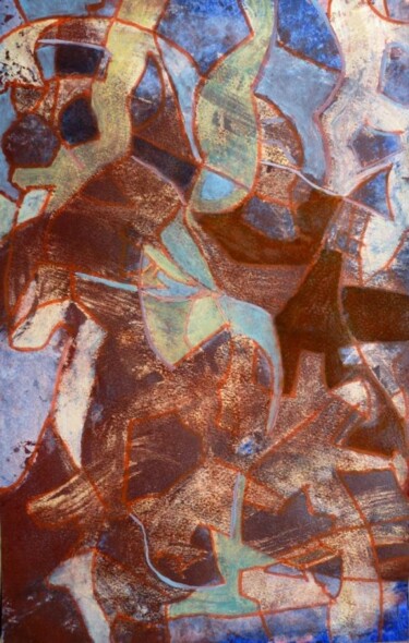 Painting titled "Embla" by Philippe Casaubon, Original Artwork, Oil