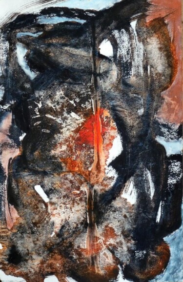 Картина под названием "Enfers" - Philippe Casaubon, Подлинное произведение искусства, Масло