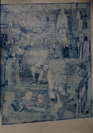 Incisioni, stampe intitolato "Pschent" da Philippe Casaubon, Opera d'arte originale, incisione