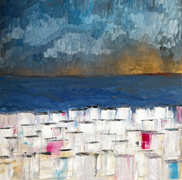 Pittura intitolato "The Belgian Coast" da Philippe Ceulemans, Opera d'arte originale, Olio