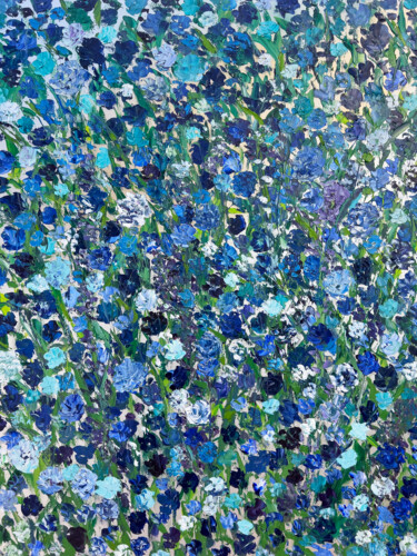 Peinture intitulée "A DIVE INTO BLUE" par Philippe Ceulemans, Œuvre d'art originale, Huile