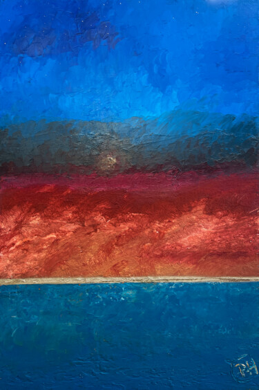 Pittura intitolato "DESERT POOL" da Philippe Ceulemans, Opera d'arte originale, Olio