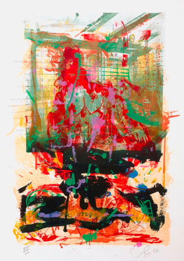 印花与版画 标题为“Abstraction lyrique…” 由Philippe Charpentier, 原创艺术品, 光刻技术