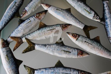 Artisanat intitulée "sardines" par Philippe Coeurdevey, Œuvre d'art originale