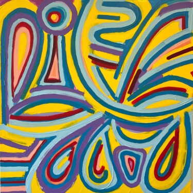Painting titled "Love Life dans le v…" by Philippe Combis (PhilIppe CBS), Original Artwork, Acrylic
