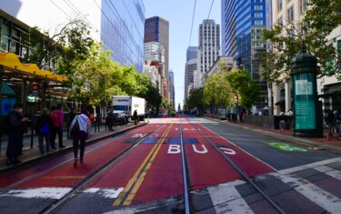 Photographie intitulée "San Francisco BUS" par Philippe Combis (PhilIppe CBS), Œuvre d'art originale, Photographie numérique