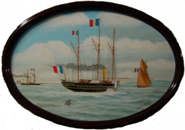 绘画 标题为“Arrivée de l'"Aigle…” 由Philippe Conrad, 原创艺术品