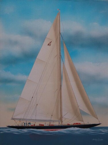Painting titled "Endeavour I" by Philippe Conrad, Original Artwork