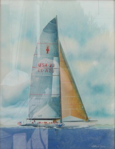 Schilderij getiteld ""América 3"" door Philippe Conrad, Origineel Kunstwerk