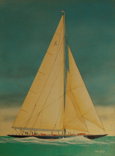 Painting titled "Endeavour I 65x95-cm" by Philippe Conrad, Original Artwork
