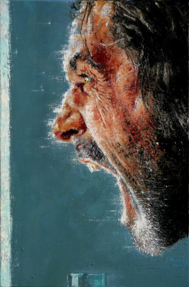 Painting titled "Je ne suis qu'un cri" by Philippe Coque, Original Artwork, Oil