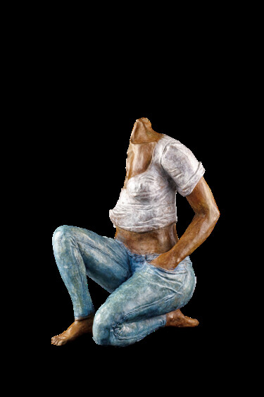 Скульптура под названием "INSOUMISE" - Philippe Crivelli, Подлинное произведение искусства, Бронза